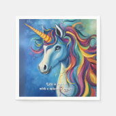 生命はスプラッシュで良い魔法。 スタンダードカクテルナプキン (正面)