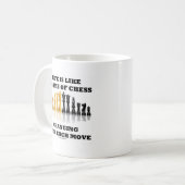 生命はチェス(チェスの態度)のゲームのようです コーヒーマグカップ (正面左)