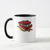 生命はチョコレートの箱のようです。 マグカップ (左)