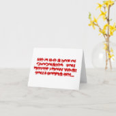 生命はチョコレートメッセージカードの箱のようです カード (黄色い花)