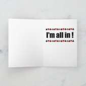 生命はトランプのポーカーのカスタムな挨拶状を好みます カード (内部)