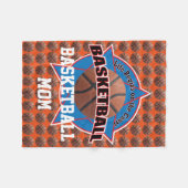 生命はバスケットボールのお母さんを始めます フリースブランケット (正面(横))