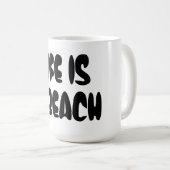 生命はビーチです コーヒーマグカップ (正面右)