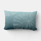 生命はビーチです: 砂ドル ランバークッション (裏面)