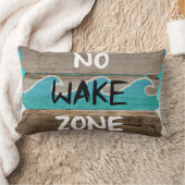 生命はビーチです: 航跡の地帯無し ランバークッション (ブランケット)