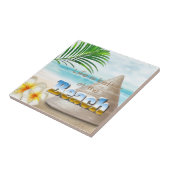 生命はビーチでよりよいです タイル (側面)