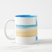 生命はビーチのマグです ツートーンマグカップ (左)