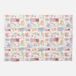 生命はビーチのteatowelです キッチンタオル