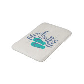 生命はビーチサンダルでよりよいです バスマット (アングル)