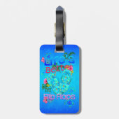 生命はビーチサンダルでよりよいです ラゲッジタグ (裏面縦)