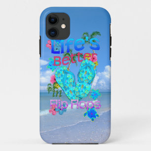 生命はビーチサンダルでよりよいです iPhone 11 ケース