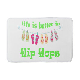 生命はビーチサンダルのバス・マットでよりよいです バスマット