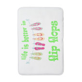 生命はビーチサンダルのバス・マットでよりよいです バスマット (正面縦)