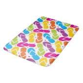 生命はビーチサンダルパターンでよりよいです バスマット (アングル)