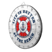 生命はビーチ航海のいかり ダーツボード (正面右)