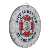 生命はビーチ航海のいかり ダーツボード (正面左)