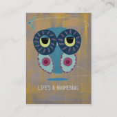 生命はブーメランのフクロウです 名刺 (裏面)