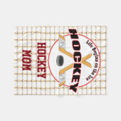 生命はホッケーのお母さんを始めます フリースブランケット (正面(横))