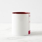 生命はライン確実な両極マグのようです ツートーンマグカップ (中央)