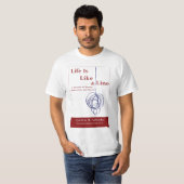 生命はラインTシャツのようです Tシャツ (正面フル)