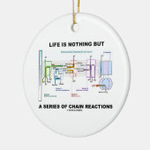 生命は一連の連鎖反応です セラミックオーナメント (左)