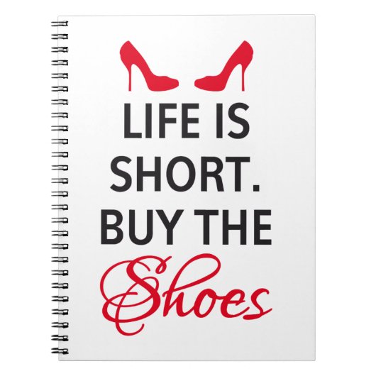 生命は不足分、買います靴をです ノートブック (正面)