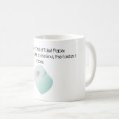 生命は丘の老齢期にわたるトイレットペーパーのようです コーヒーマグカップ (正面右)