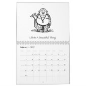 生命は事の仏美しい2008のカレンダーです カレンダー (2月 2027)