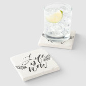 生命は今あります ストーンコースター (横)