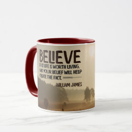 生命は住んでいる価値があります マグカップ