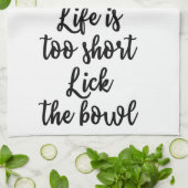 生命は余りに短いです舐めますボールタオルを キッチンタオル (折り畳み)