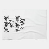 生命は余りに短いです舐めますボールタオルを キッチンタオル (横)