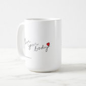 生命は余りに短くやる気を起こさせるなマグです コーヒーマグカップ (正面左)