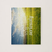 生命は余りに重要な|やる気を起こさせるな引用文です ジグソーパズル (縦)