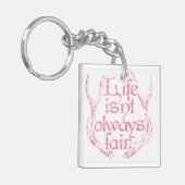 生命は公平常にではないです キーホルダー (正面左)