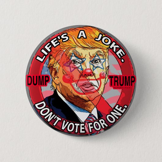 生命は冗談のアンチ切札2016年です 缶バッジ (正面)