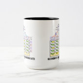 生命は分離された独立者です ツートーンマグカップ (中央)