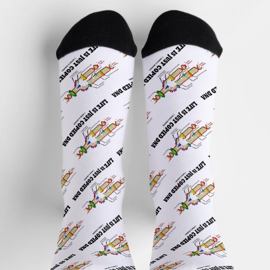 生命は単にDNA分子生物学のユーモアをコピーされている ソックス (上部)