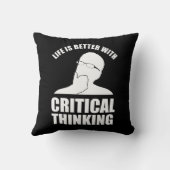 生命は危ない者に勝考える クッション (裏面)