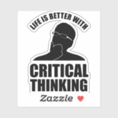 生命は危ない者に勝考える シール (シート)