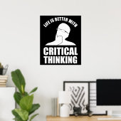 生命は危ない者に勝考える ポスター (ホームオフィス)