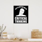 生命は危ない者に勝考える ポスター (キッチン)