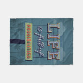 生命は可能性の完全です フリースブランケット (正面(横))