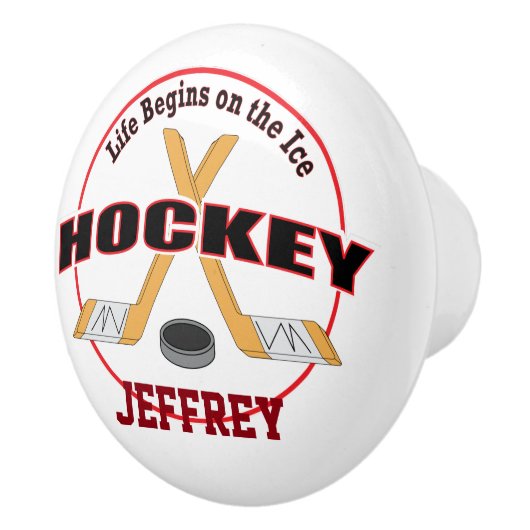 生命は名前から交差させたアイスホッケー用スティックを始めます セラミックノブ (右)