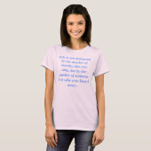 生命は呼吸の数で測定されない… Tシャツ (正面フル)