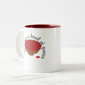 生命は問い合わせのちょうどボールです ツートーンマグカップ (正面左)