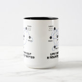 生命は問題の糖蜜です ツートーンマグカップ (中央)