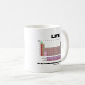 生命は基本的に元素周期表である コーヒーマグカップ (正面右)