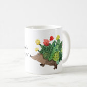 生命は堅いですが、従ってハリネズミサボテンあります コーヒーマグカップ (正面右)