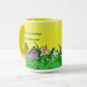 生命は夏のマグでよりよいです マグカップ (正面左)